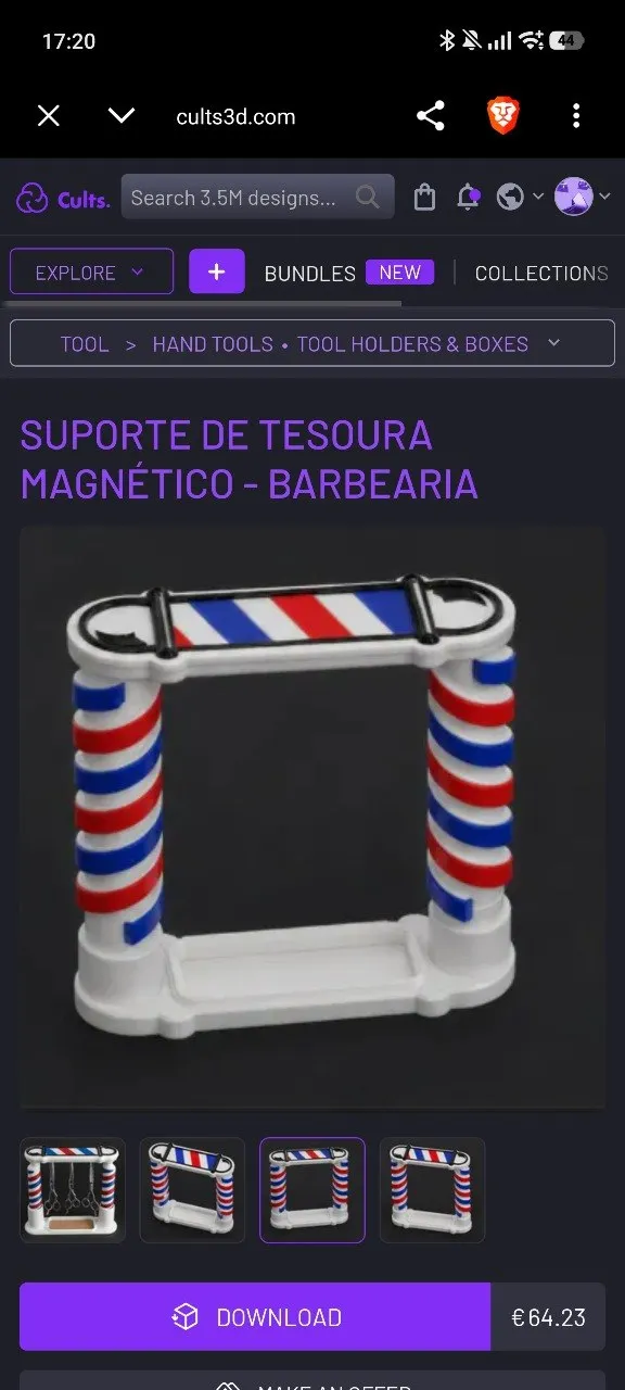 Suporte Magneico Tesoura