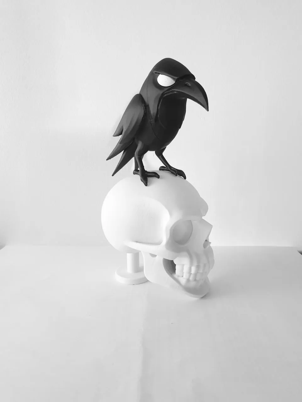 Crow On Skull Stls