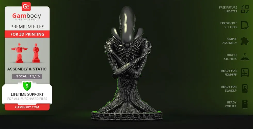 AvP Aliens Xenomorph Bust - Gambody