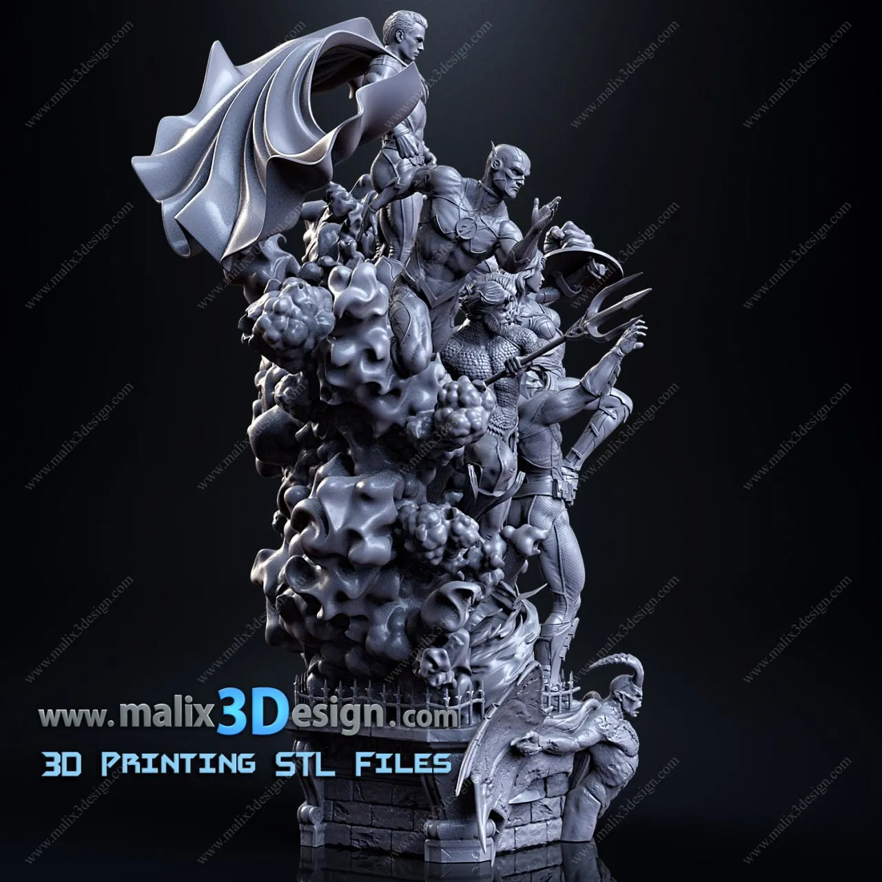 SANIX - Justice League Diorama