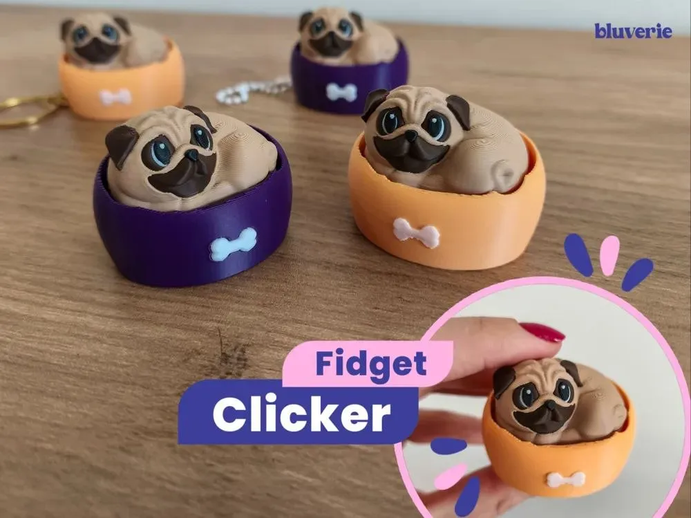 Pug Fidget Clicker By Bluverie Studio Stls