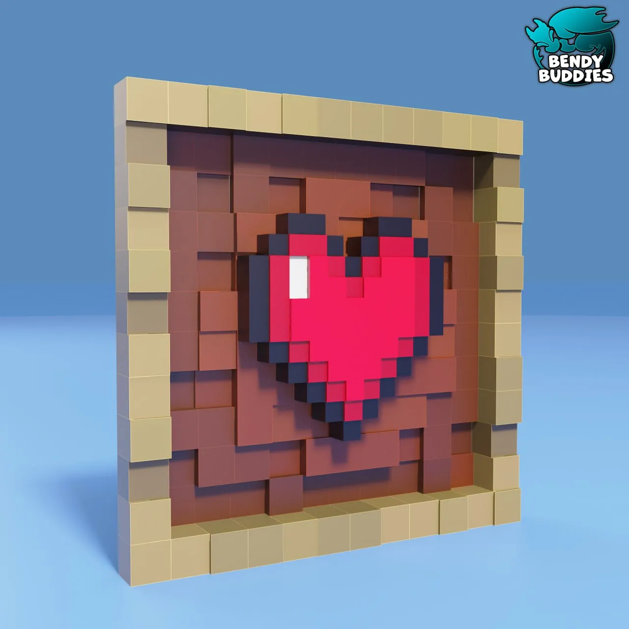 0222 - Minecraft Heart Frame (Fanart)