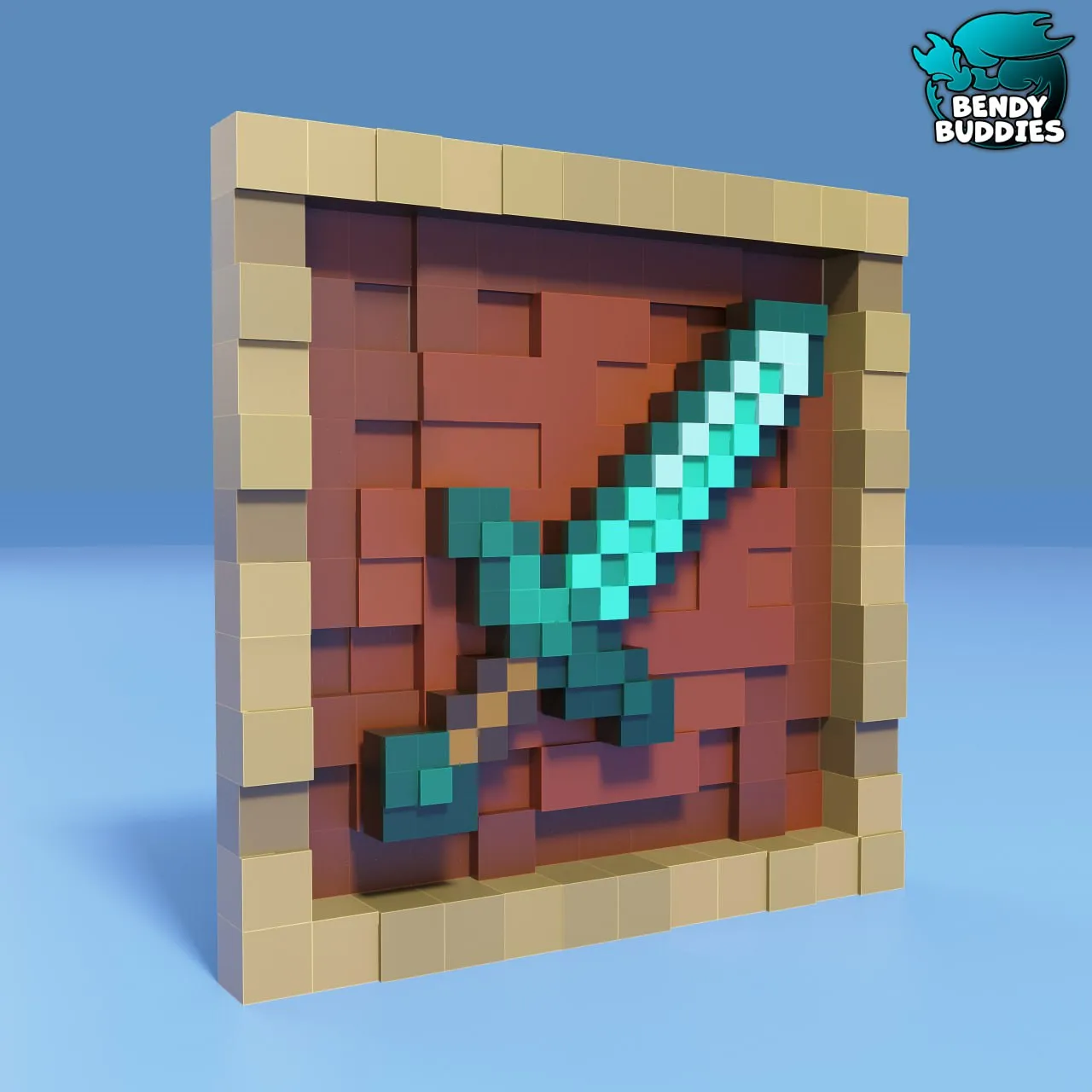 0220 - Minecraft Diamond Sword Frame (Fanart)