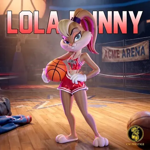 Lola Bunny -Bulls-Sem AMS Multipartes 3MF