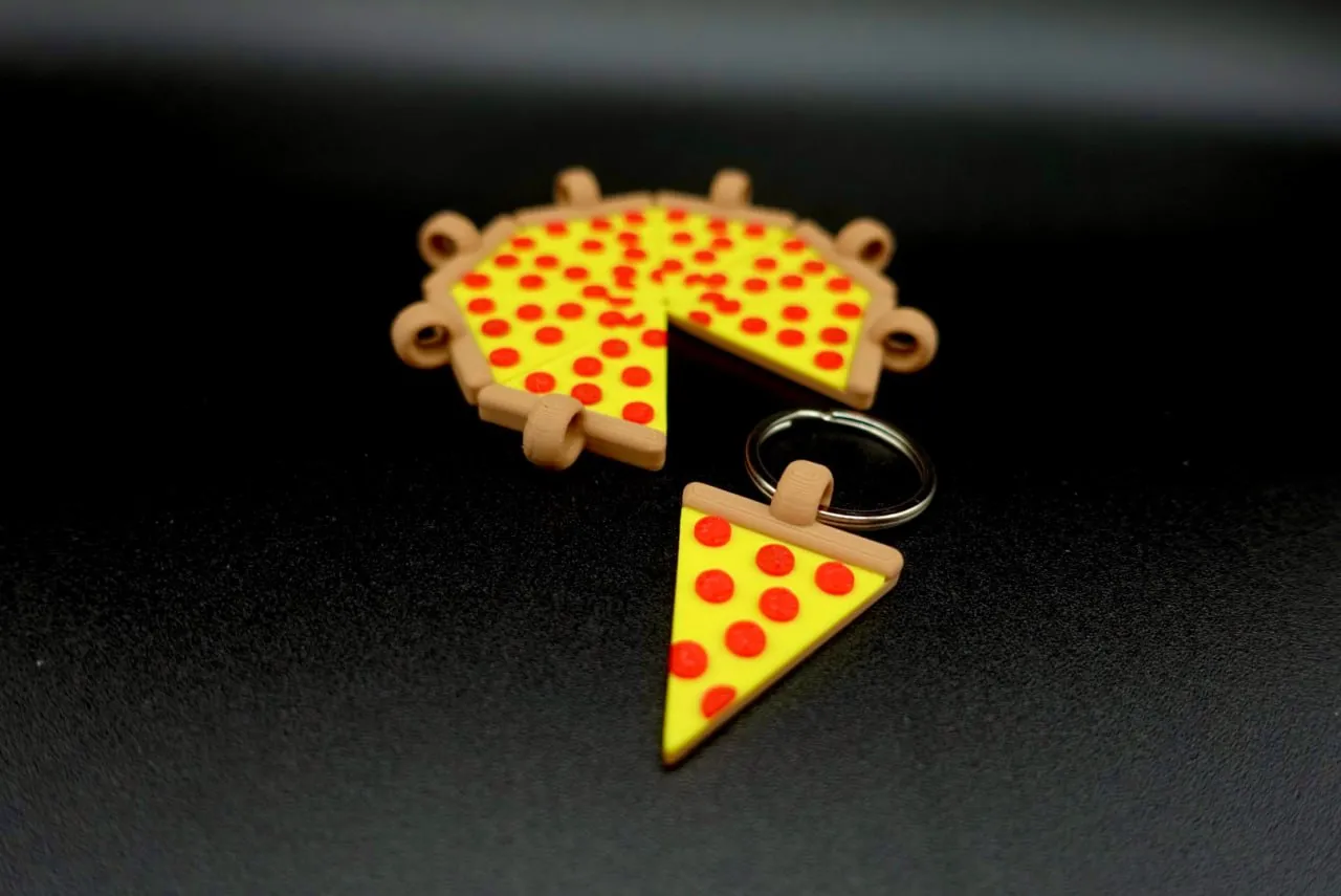 Pizza Keychain (By MysticMesh3D - MM3D)