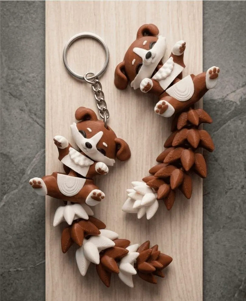 Fluffy Tail Cute Flexi Puppy