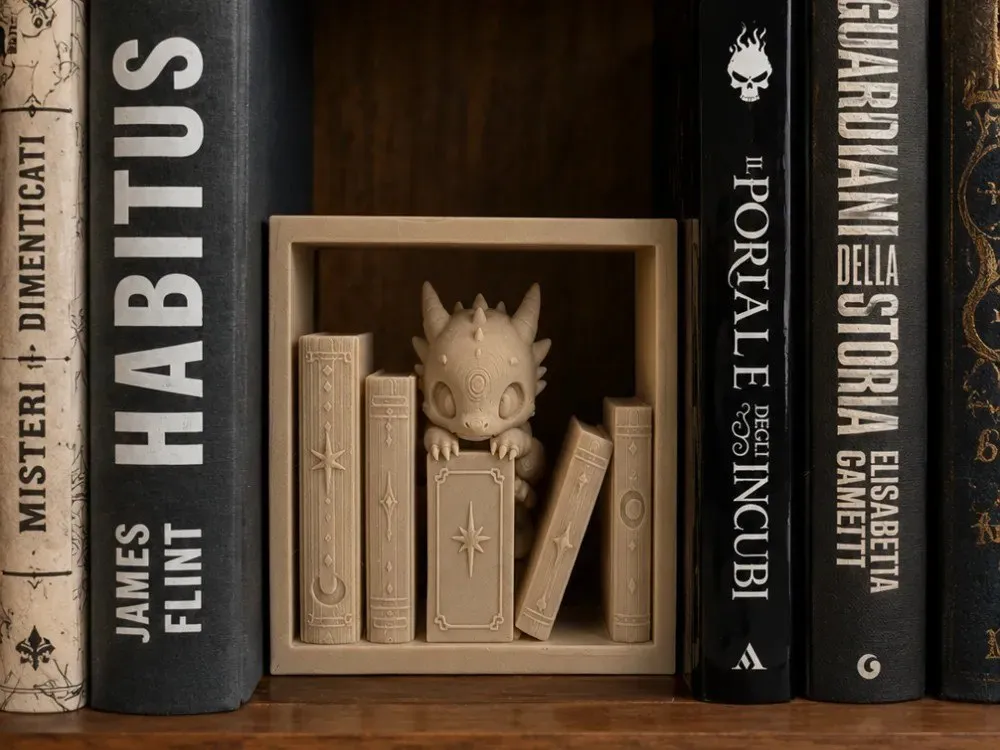Book Nook Dragon Mad Power