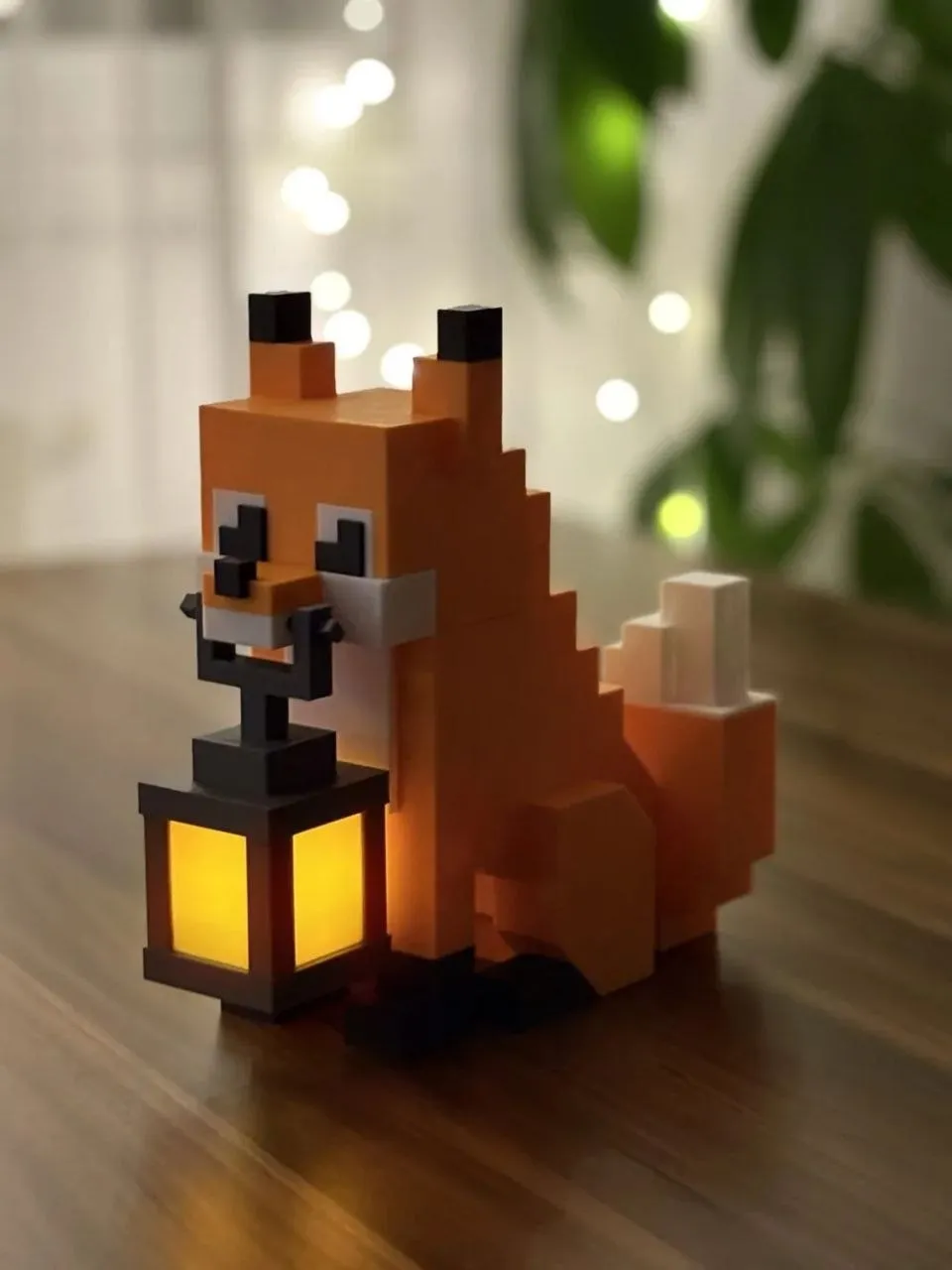 Inspired Fox Holding A Lamp
