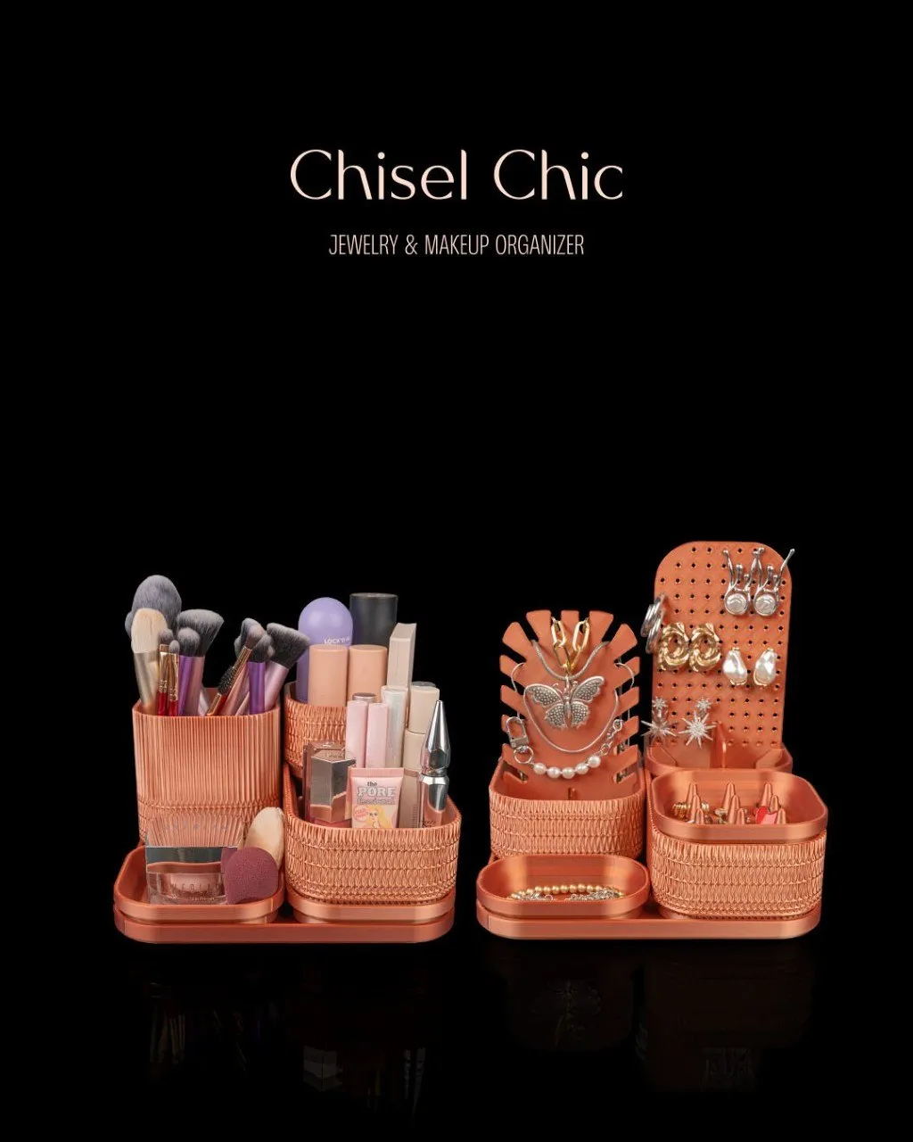 Chisel Chic Jewelry And Makeup Organizer