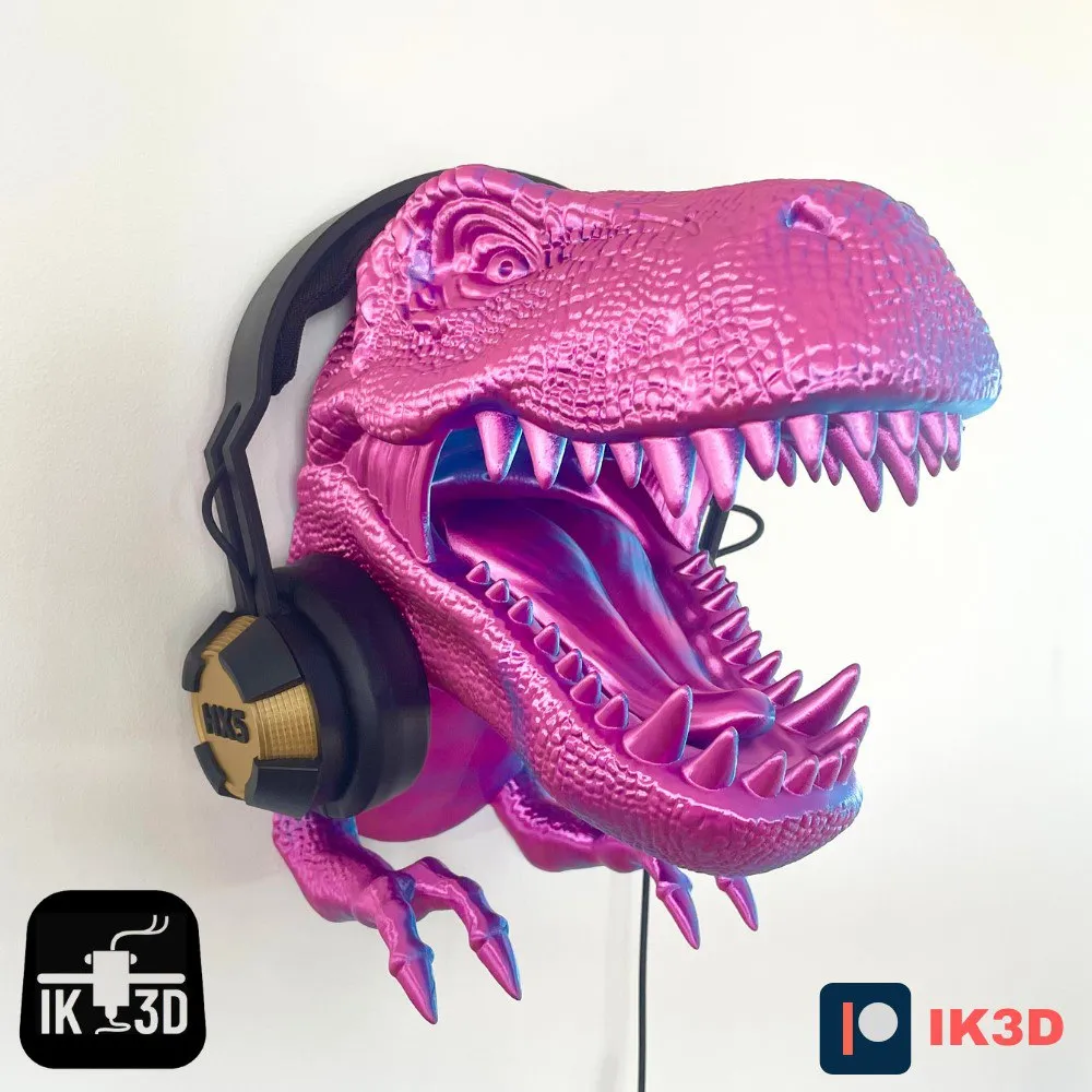 T-REX DINOSAUR HEAD WALL MOUNT NO SUPPORTS