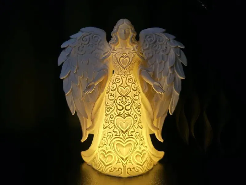 Heart Angel Lamp