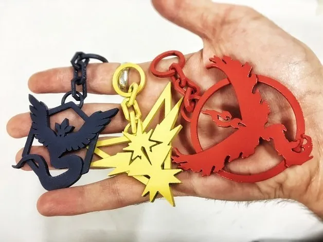 Pokemon Go Teams Logo Keyrings SLS REMIX