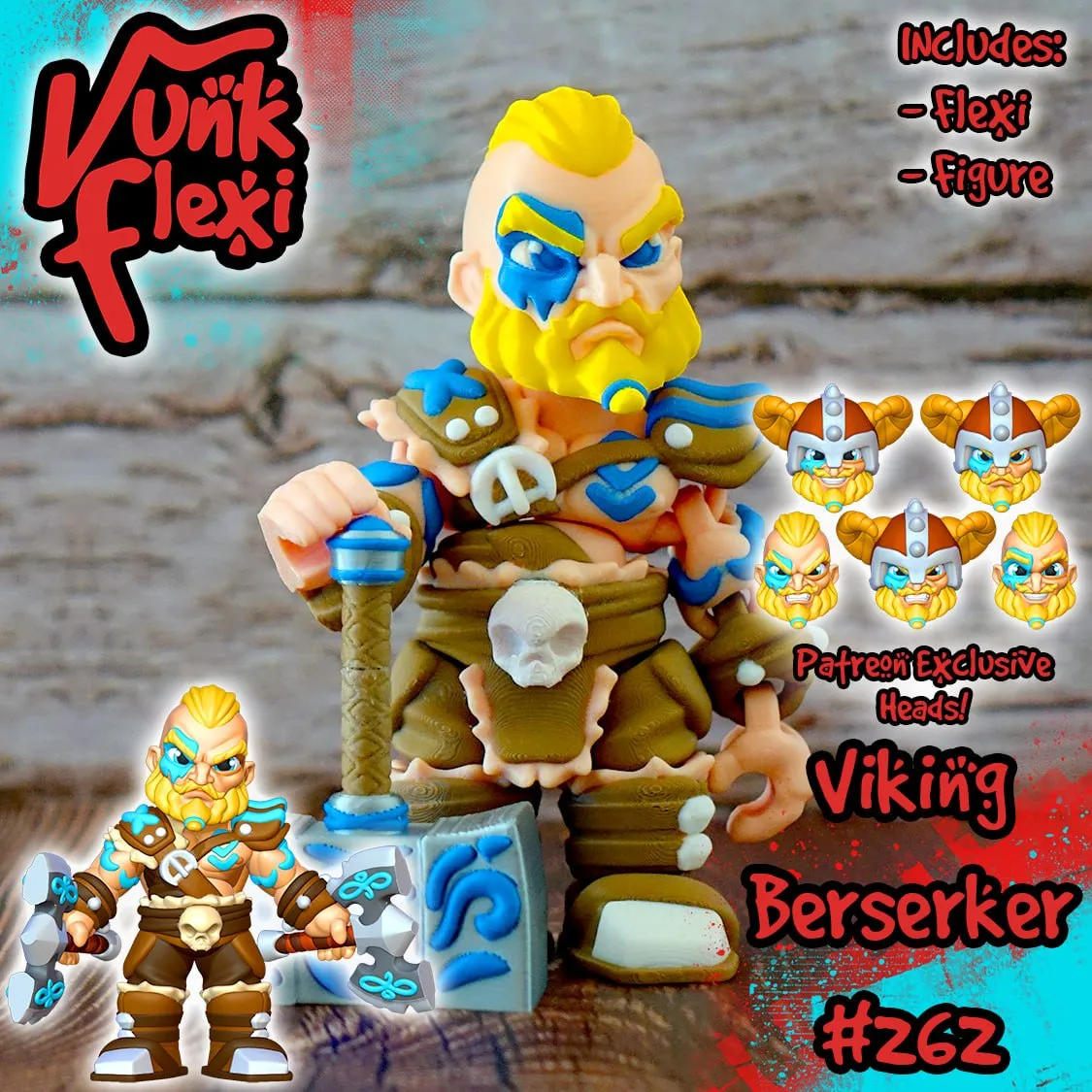 Viking Berserker Multicolor Flexi Print In Place Fi20250826 1 Mhzcgu