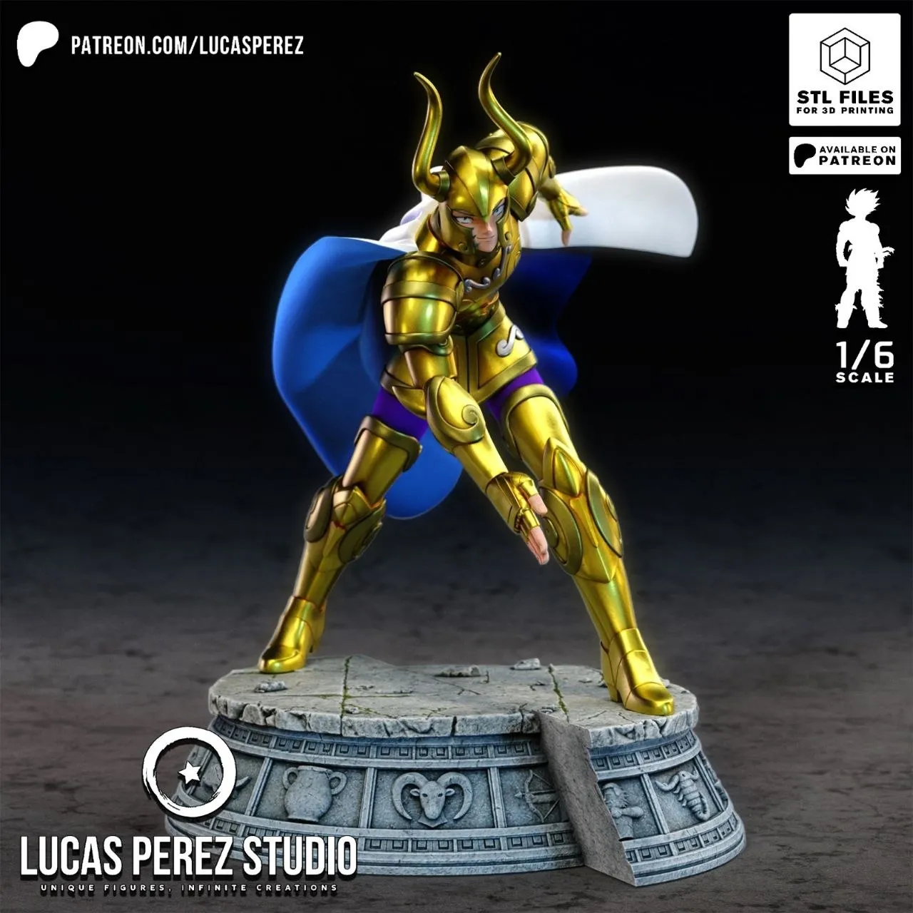 10 - Capricorn Shura - Saint Seiya - STL Forge