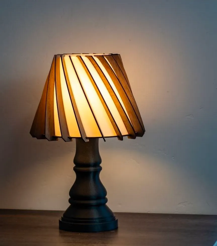 Helix Spiral Table Lamp Mid Century Modern Desk Light