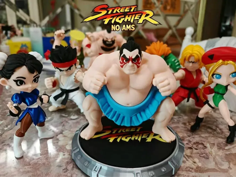 Street Fighter Chibi Edmond Honda E HONDA Lutador De Sumô 18CM