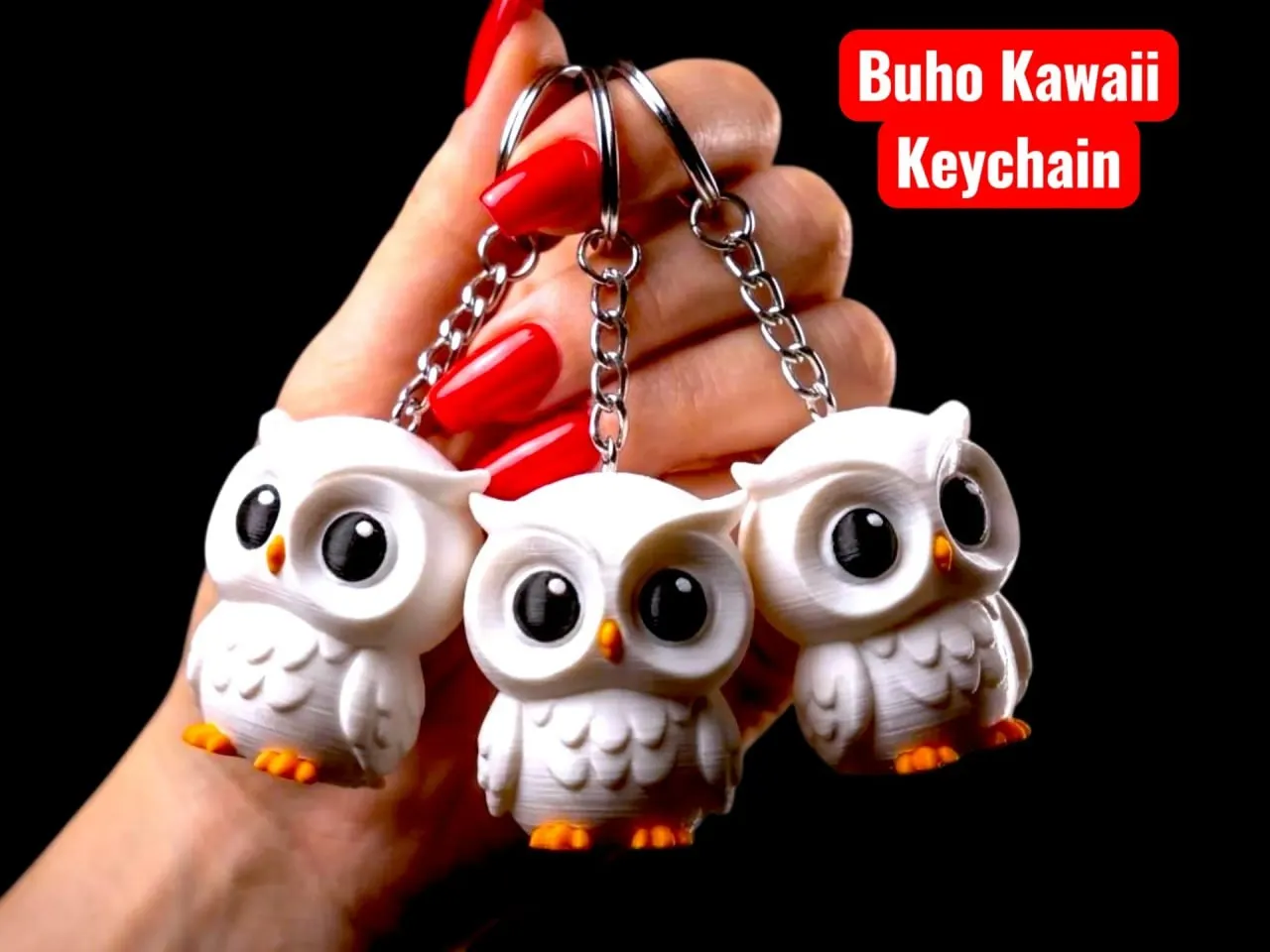 Buho Kawaii Keychain H2c