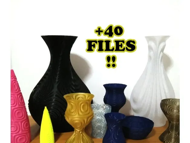 40 Vases Stl