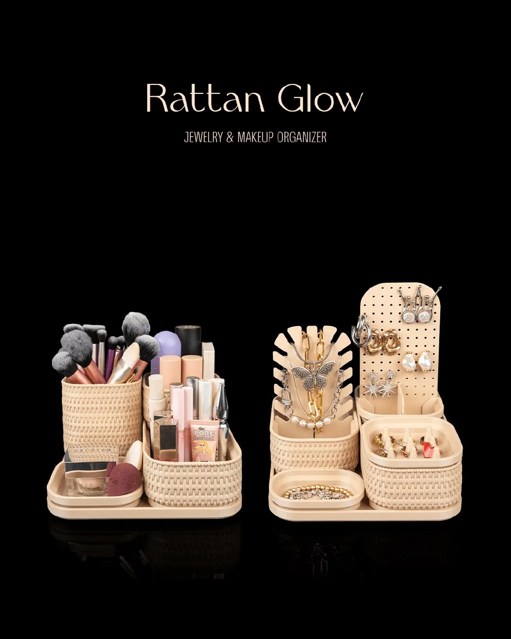 Rattan Glow Jewelry And Makeup Organizer 71db9389c5