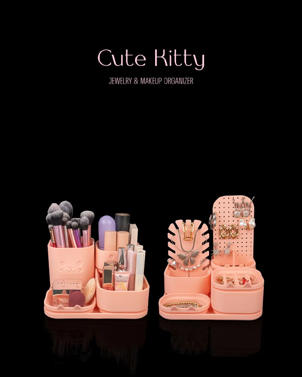 Cute Kitty Jewelry And Makeup Organizer 0796849432