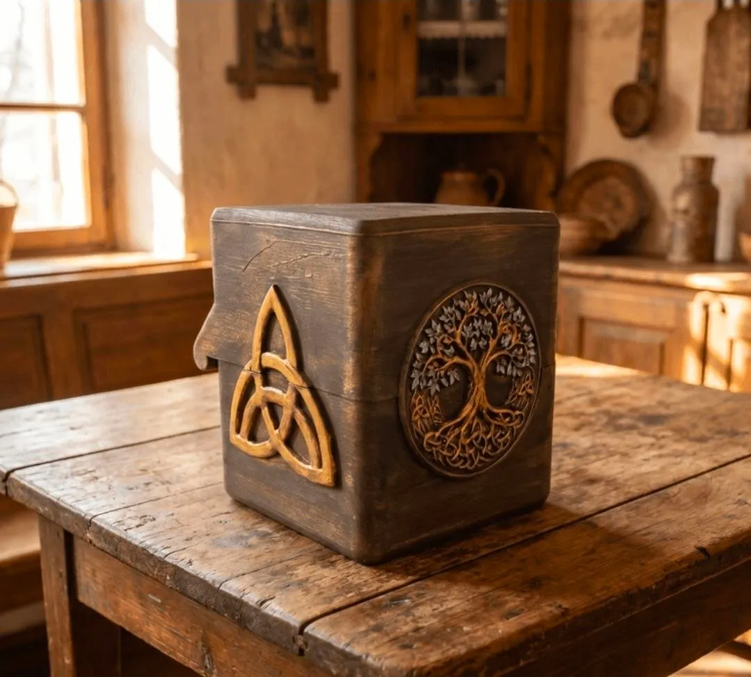 Celtic Tree Of Life Cube Box