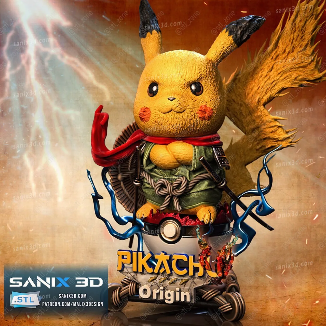 Pikachu (Pokemon) Chitubox Scale 2 5