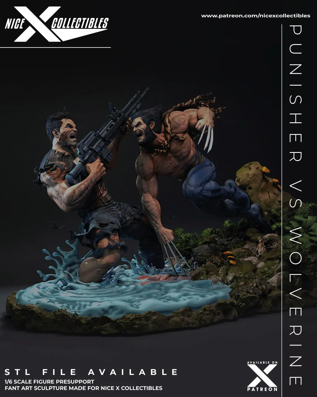 Nice X Collectibles - Wolverine Vs Punisher