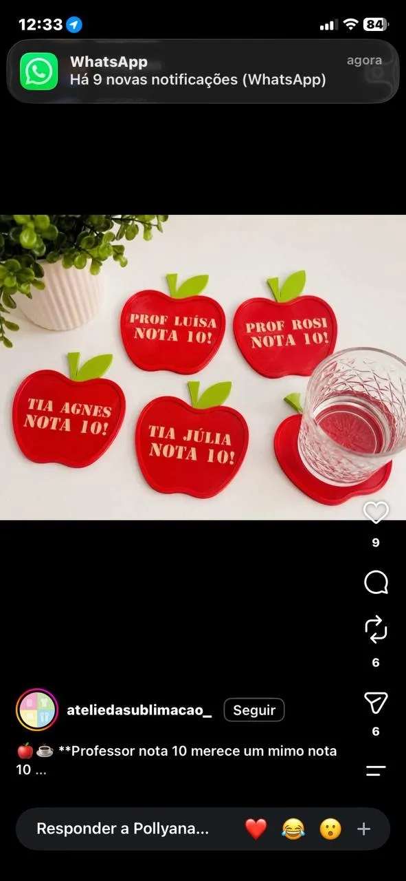 Porta Caneca Maçã