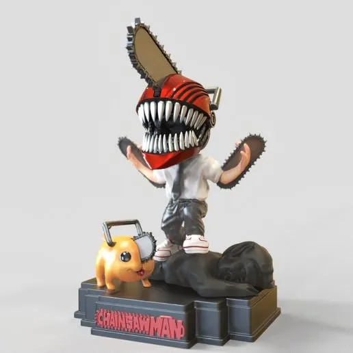 Chainsaw Man - Chibi Version - Fanart Figurine