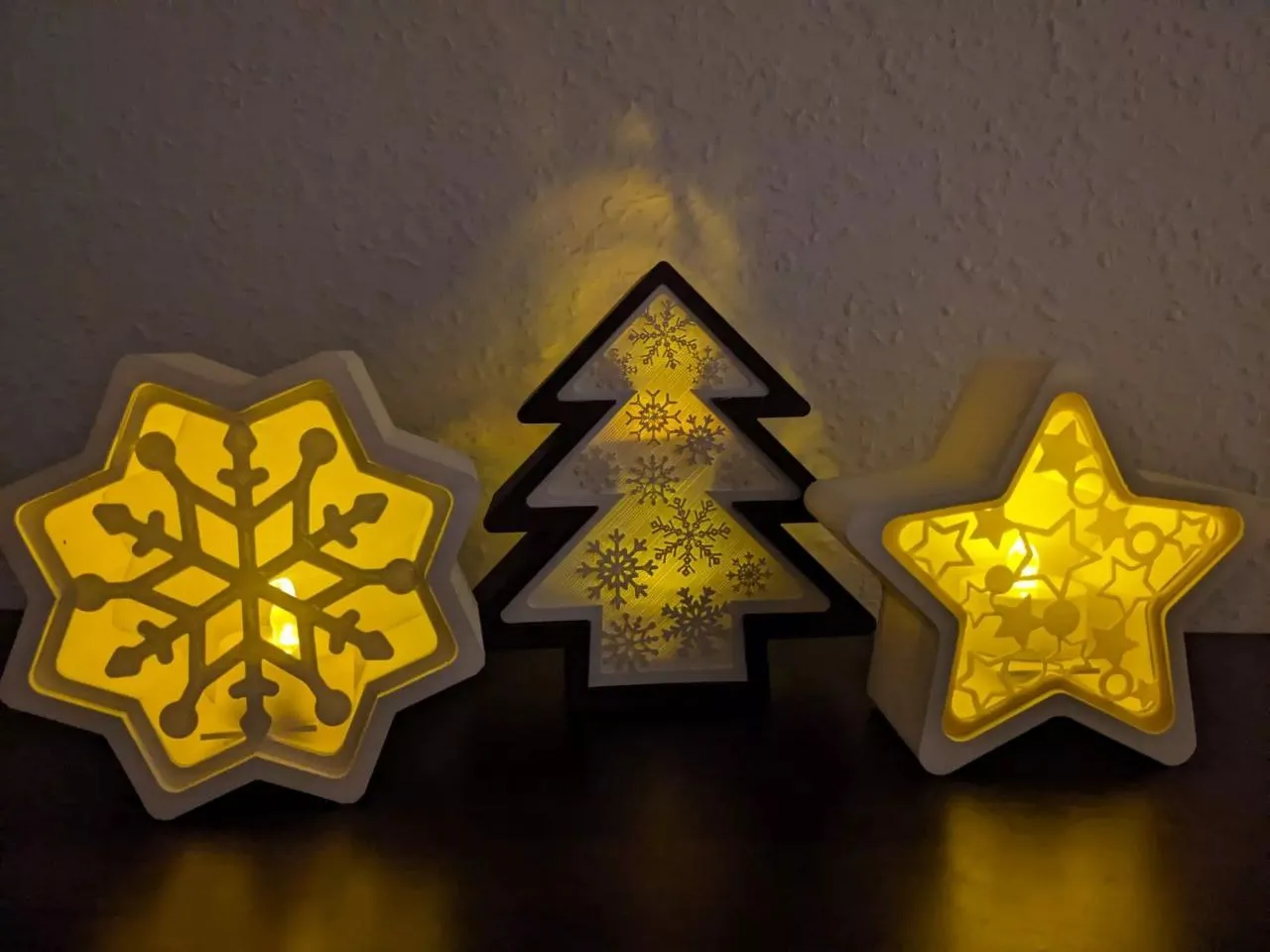 Christmas Tree Snow Flakes Panel