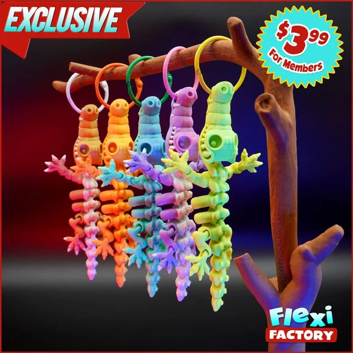 Flexi Factory Mini Crocodile Magnet Non Captured