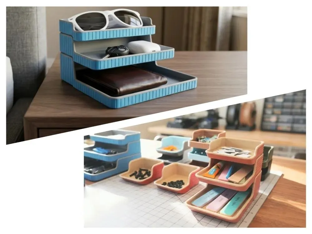 Profile-Stackable-Trays-Single-Color-Vertical-Rib
