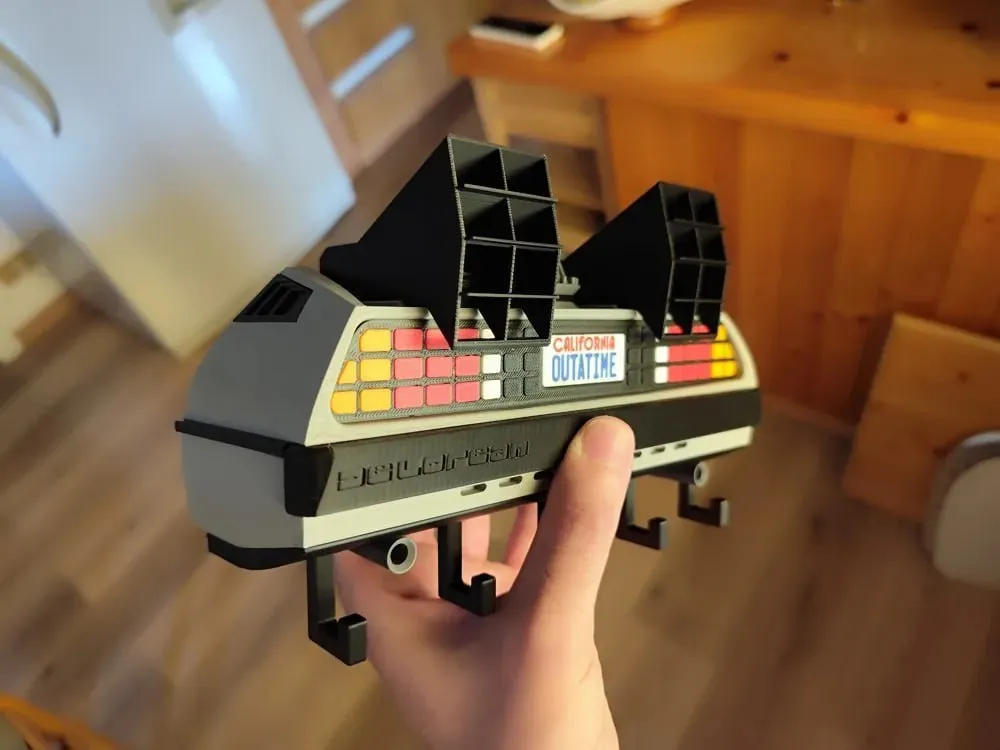 Delorean Key Hanger