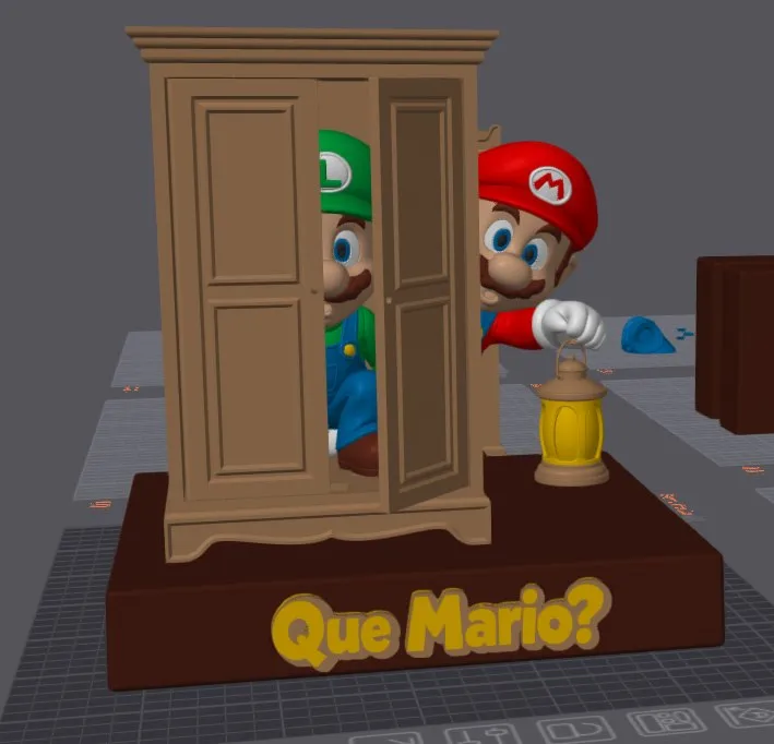 Q MARIO –DIORAMA MODELO MULTIPARTS 34CM NO AMS