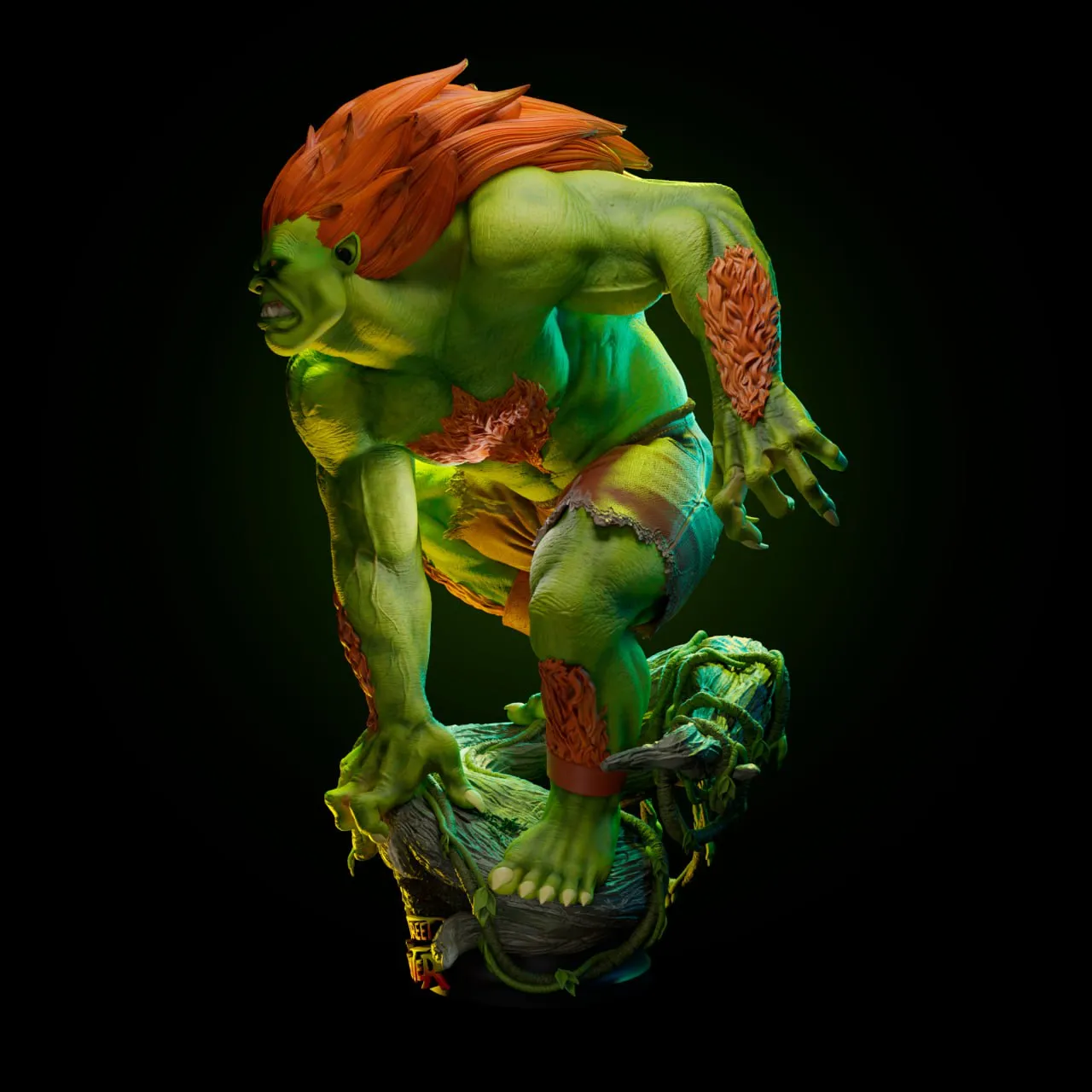 Blanka Street Fighter Statue
