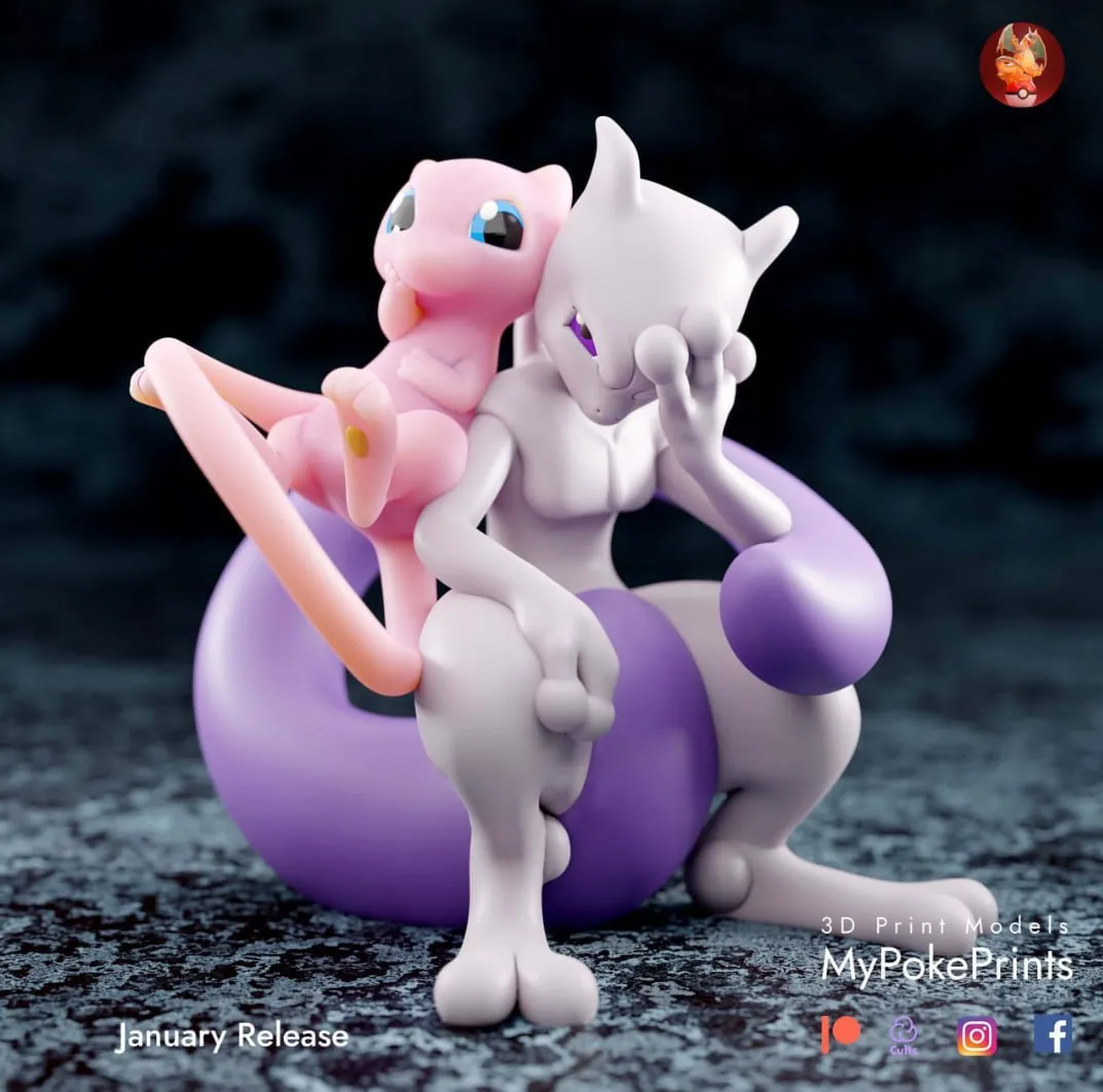 Mew And Mewtwo