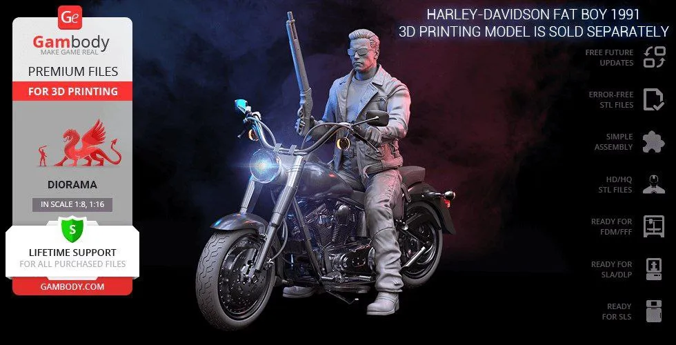 Terminator 2 Y Harley Fat Boy
