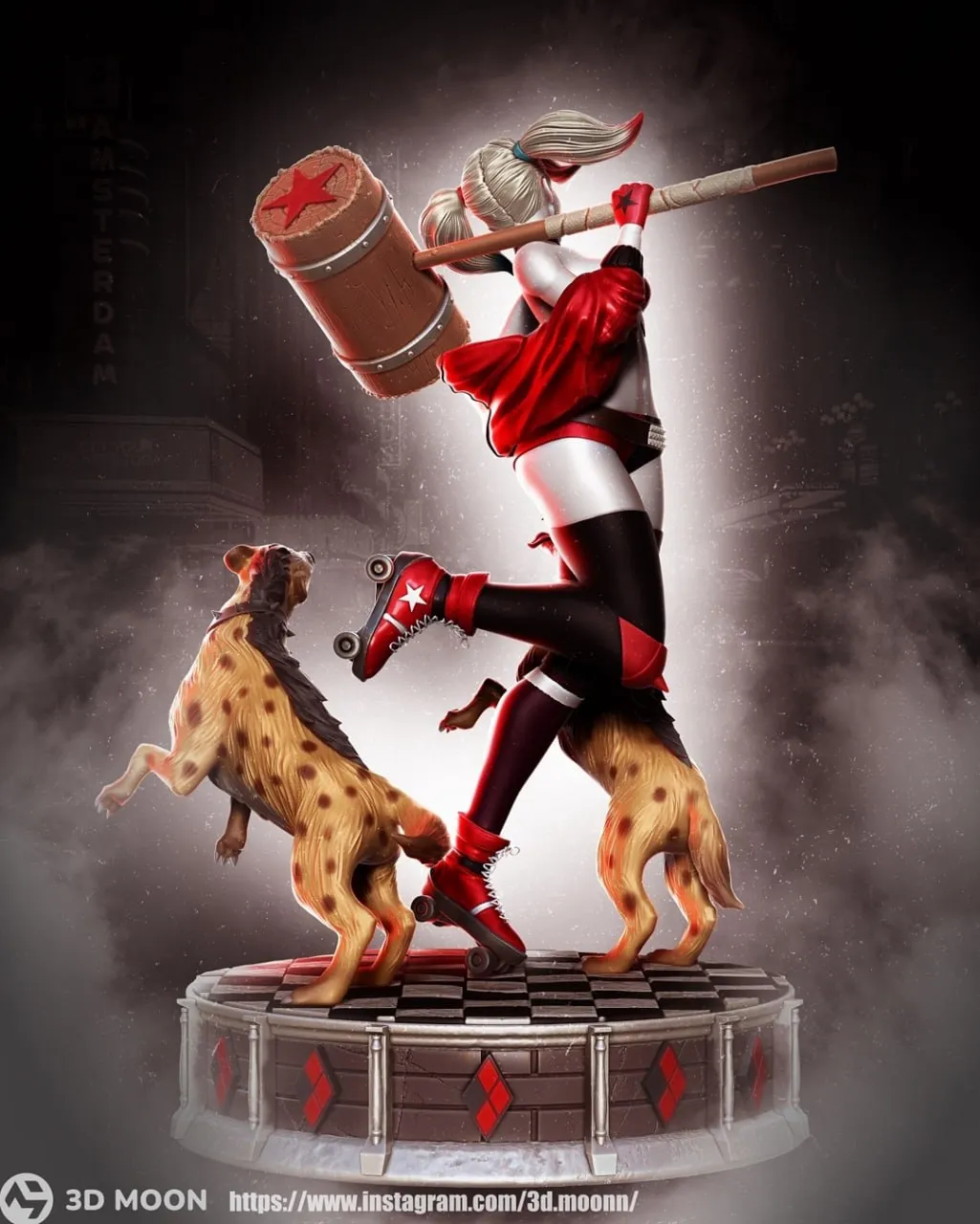 Harley Quinn With Dud And Lou
