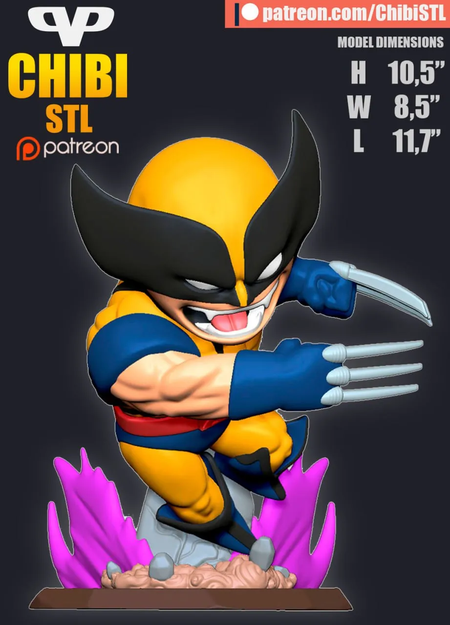 3DXM - Wolverine Chibi