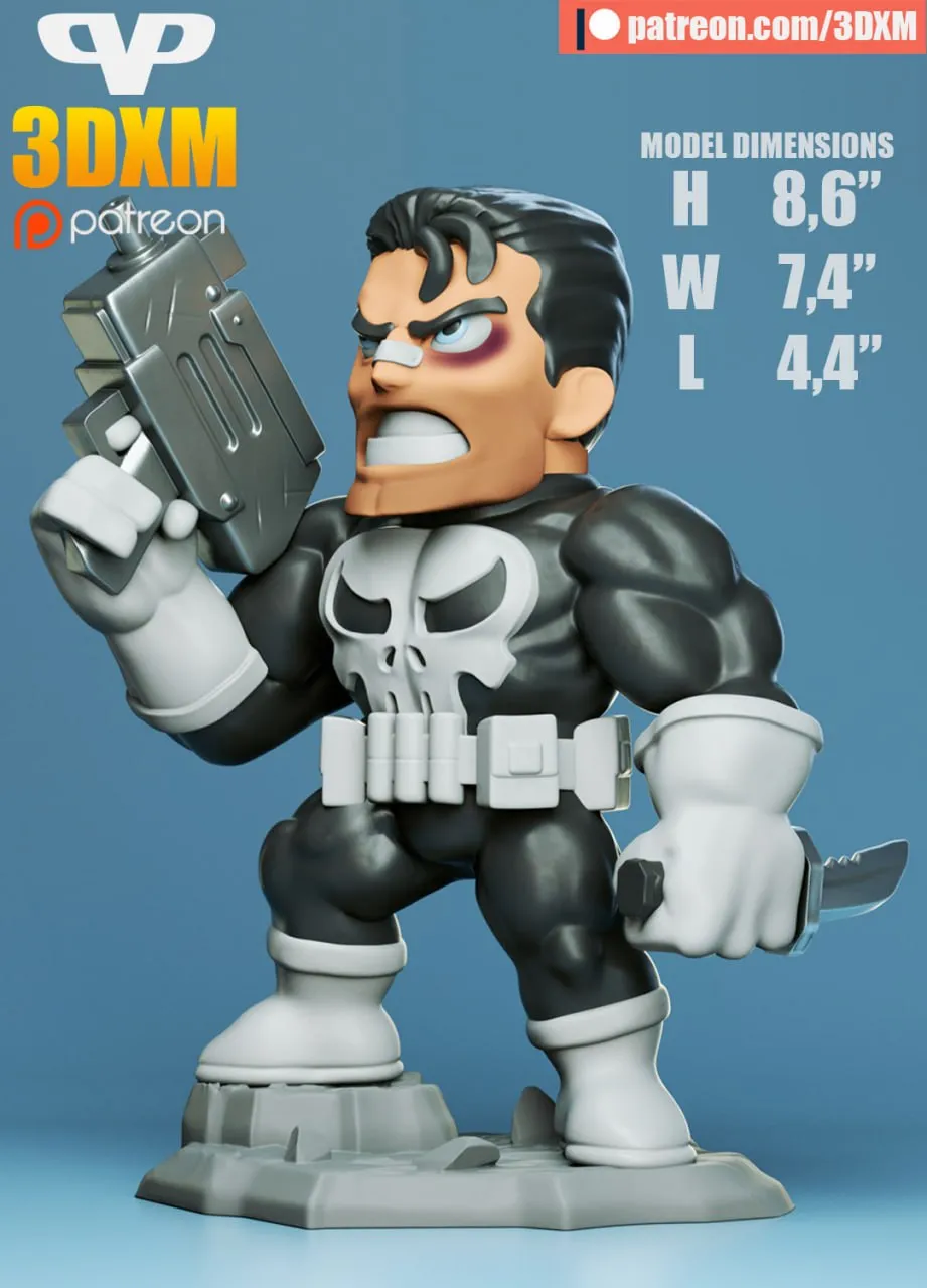 3DXM - Punisher Chibi