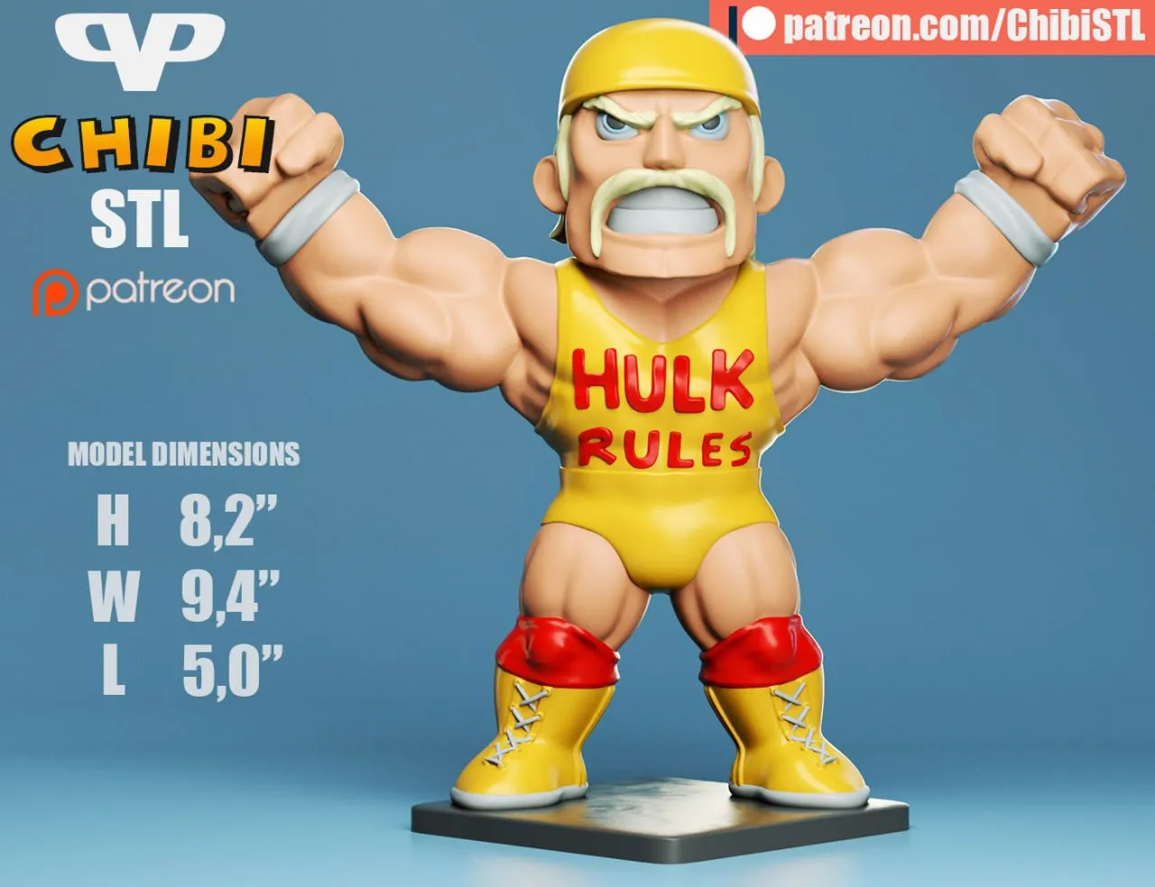 3DXM - Hulk Hogan Chibi