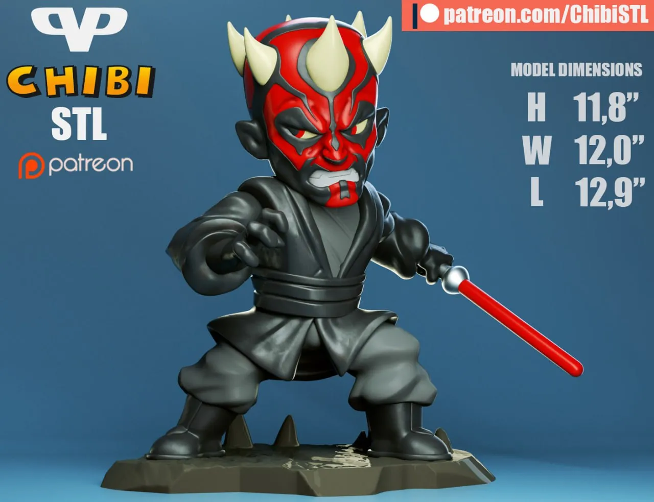 3DXM - Darth Maul Chibi