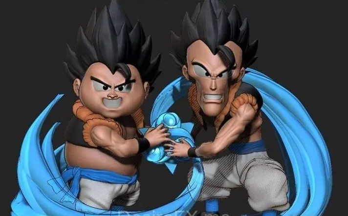 Gogeta Failed Fusion Chibi - Dragon Ball Z