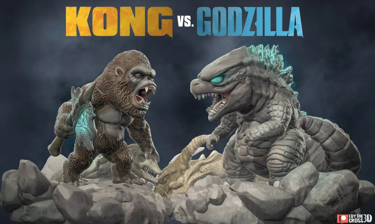 Godzilla Vs Kong Chibi
