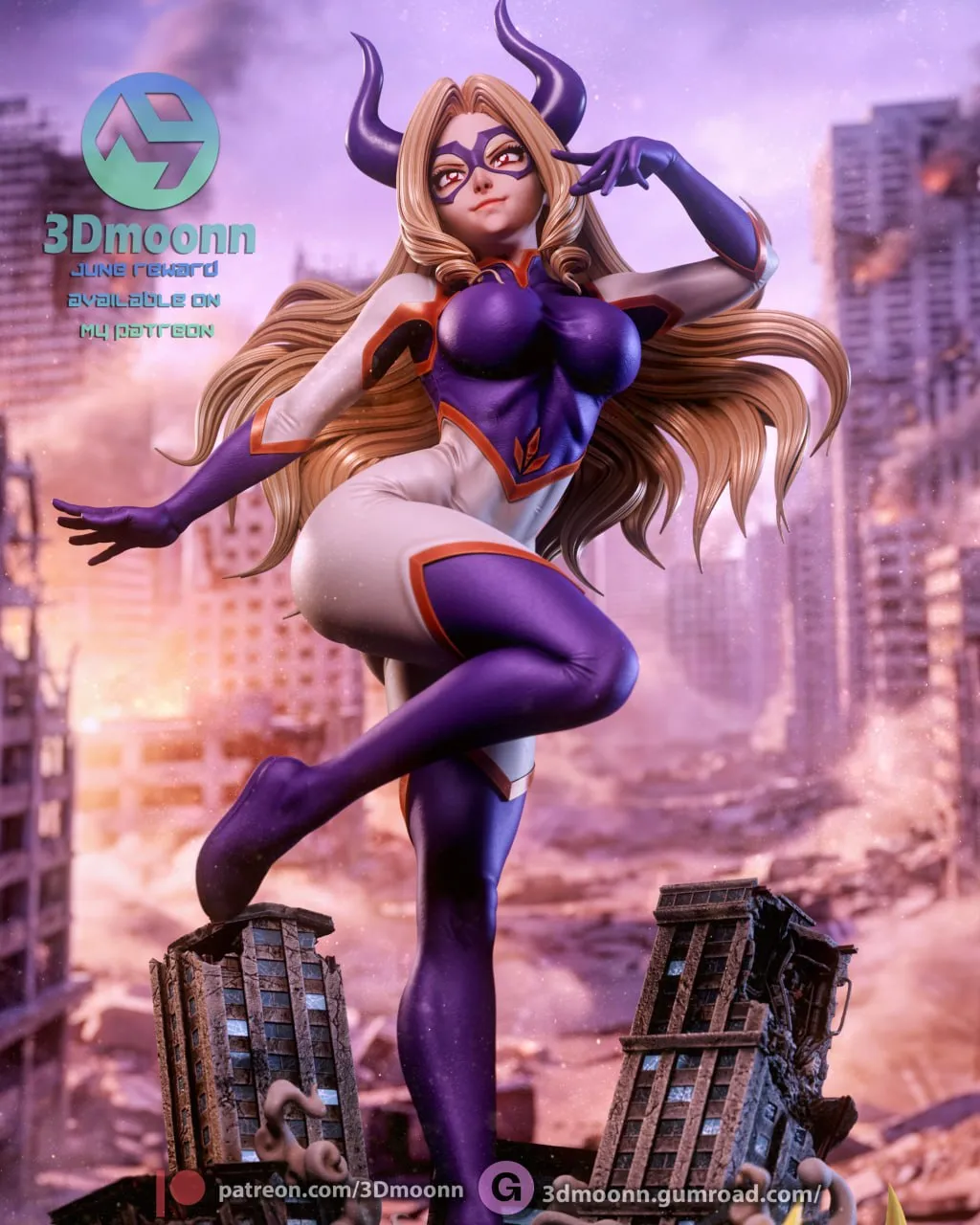 3Dmoonn – Mt Lady (Boku No Hero Academia) Part3