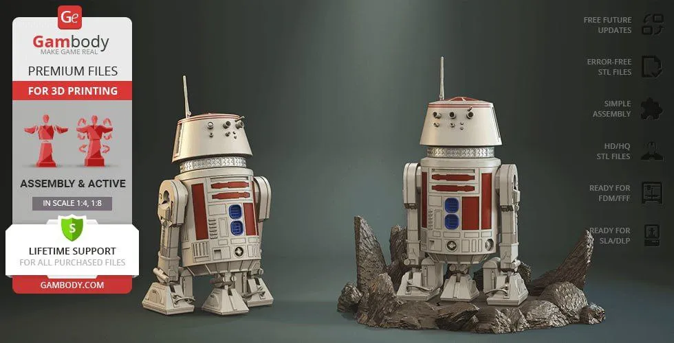 R5-D4 - 3D Print Model