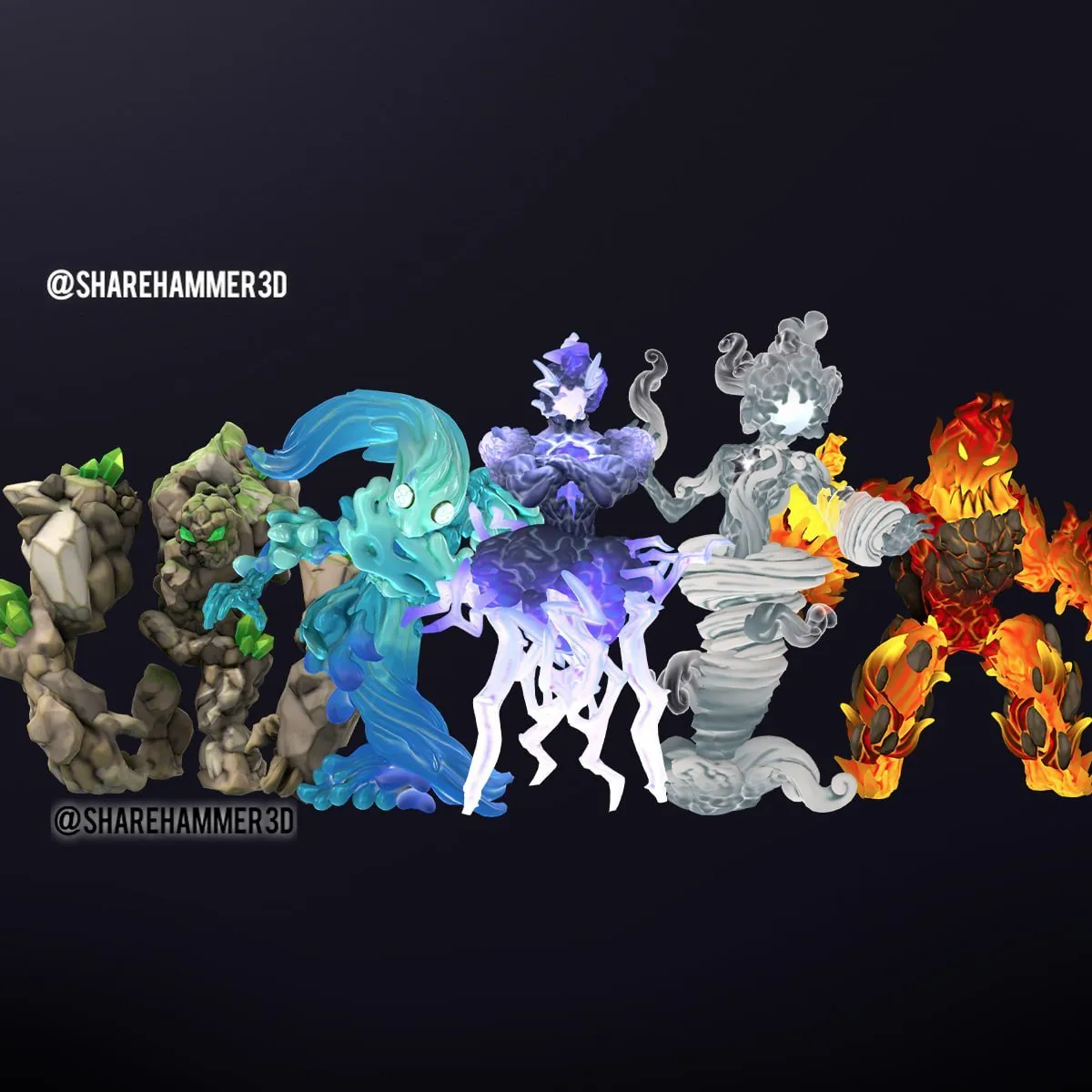 Heroforge - 25 04 - Elementals Fullpack