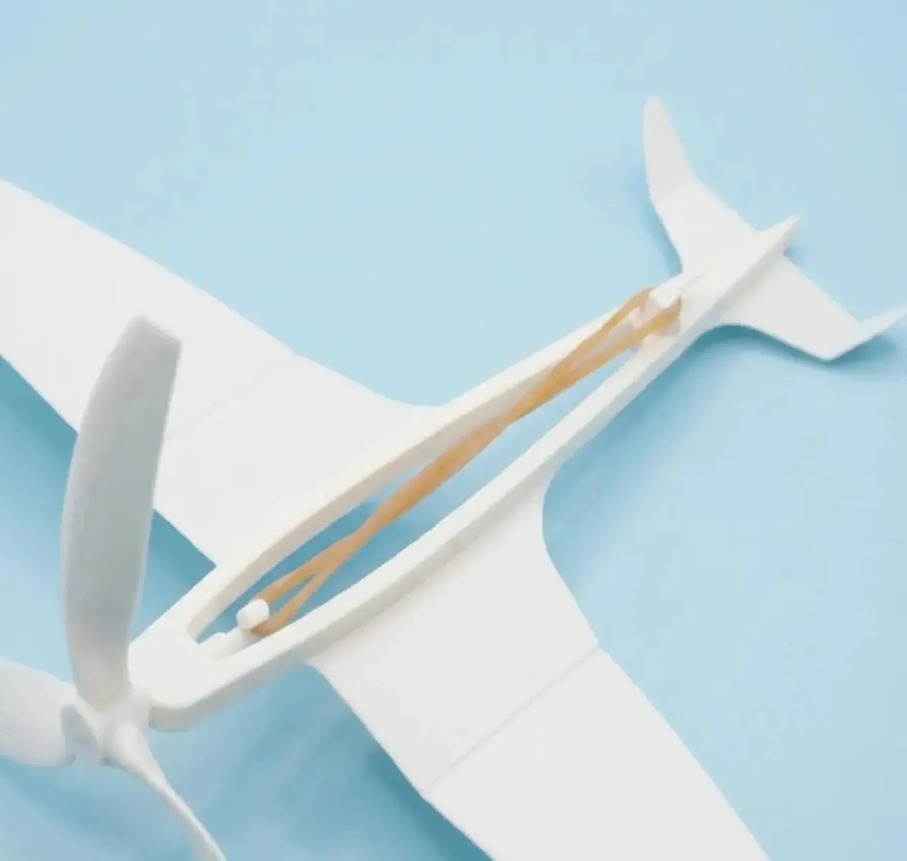 Rubber Band Powered Toy Plane