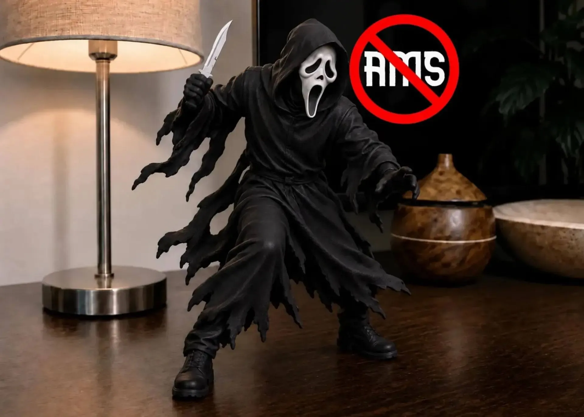 GhostFace No Ams Bambu 16cm Stls