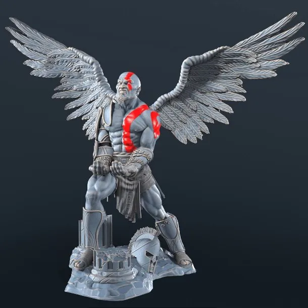 Youg Kratos With Wings